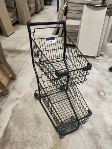 CARRINHO DE COMPRAS 90 LITROS PRETO