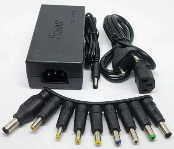 Fonte Carregador p/ Notebook Universal de 12v à 24v Dc 120w Multi Plugs