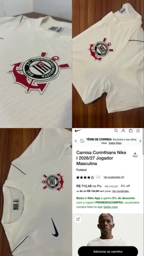 Camisa oficial do Corinthians