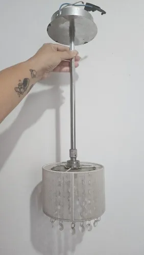 Luminária de teto pedraria