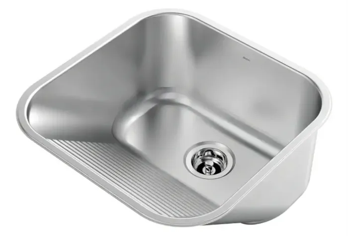 Tanque Inox Docol Lavanderia Pequeno 40x40x23cm Acetinado Cor Fosco