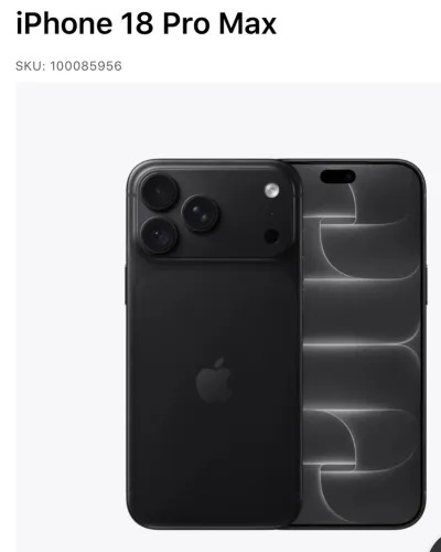 iPhone 18 Pro Max 256 Black