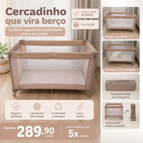 Cercadinho que vira berço 