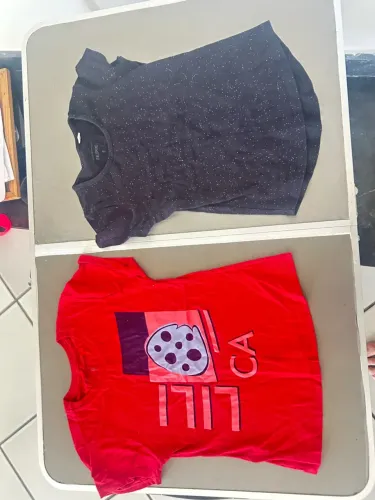 4 camisas tamanho 8 anos
