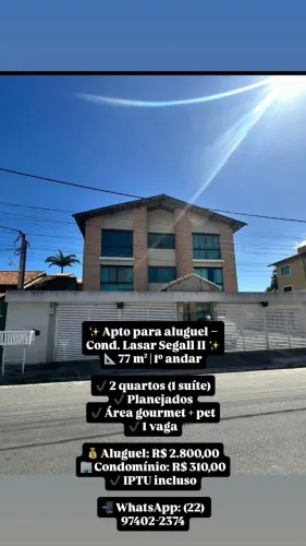 APARTAMENTO NO BAIRRO ESTAÇÃO PARA LOCAÇÃO