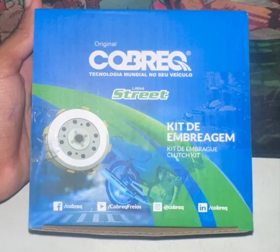 KIT EMBREAGEM COMPLETO COBREQ ORIGINAL HONDA 125CC - NOVO NA CAIXA
