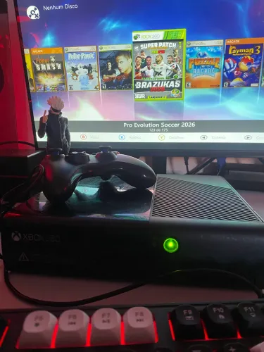 Xbox 360 desbloqueado com 180 jogos 