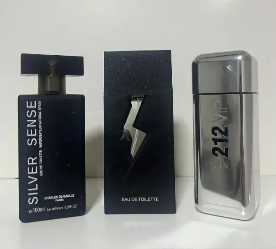 3 FRASCOS VAZIOS DE PERFUME