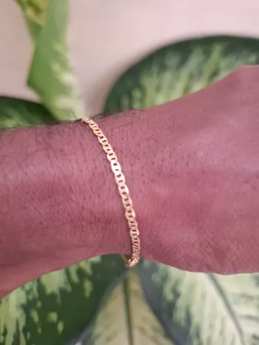 Pulseira Piastrine em Moeda Antiga pura com 2mm / 20cm 