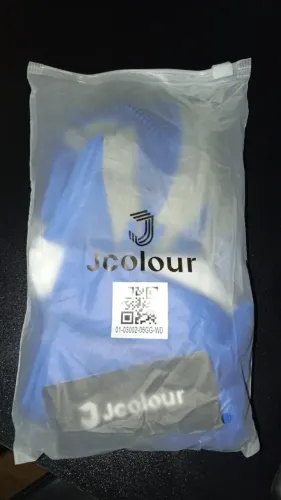 Meia de Compressão Cano Alto Jcolour Azul Nova