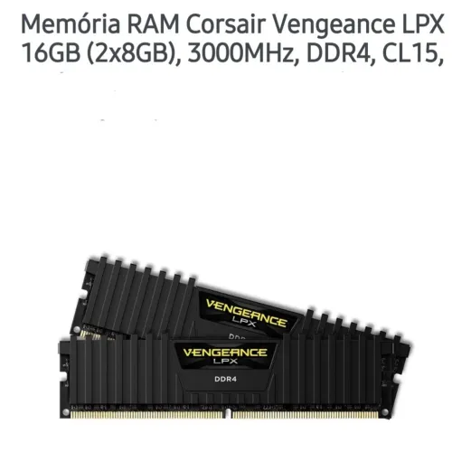 Memória DDR4 Corsair 16Gb (2x8Gb) 3000mhz