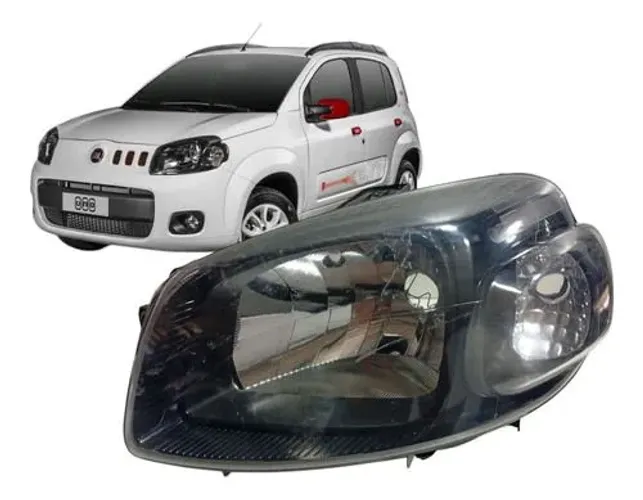 Farol Esquerdo Fiat Uno Way Vivace 2011 A 2014 fumê 