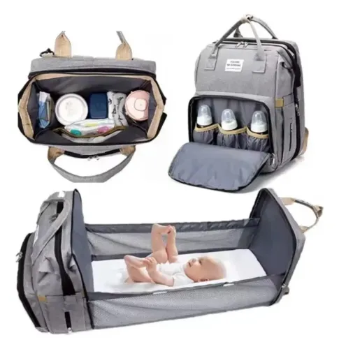 Mochila Maternidade Bolsa Bebê Térmica Com Berço E Trocadores
