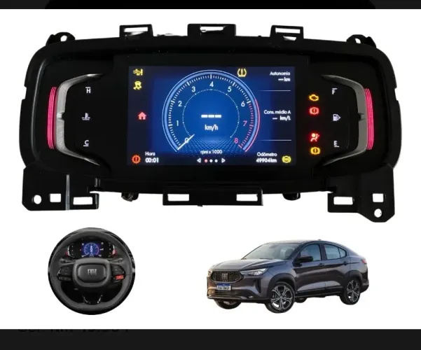Vendo Painel Digital Original (TFT) Fiat Fastback KM: 49084