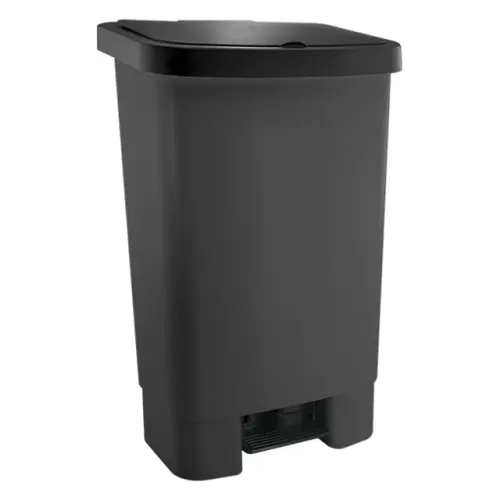 6397 - LIXEIRA PLASTICA 50 LTS -PRETA LX-50 / MARCA: DELLAPLAST