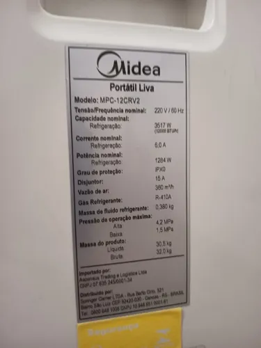 Vendo ar condicionado portátil. Springer/Midea 12 mil BTUs. À vista no Pix. 