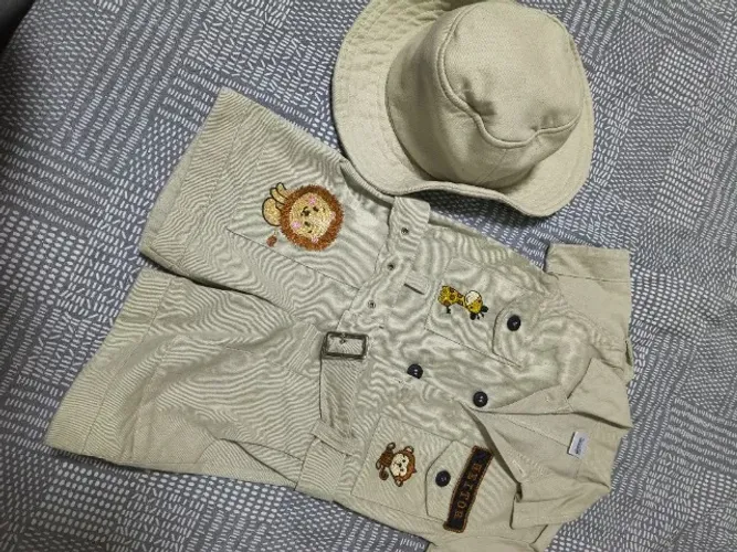 Roupa personalizada 1 ano Heitor Safari 