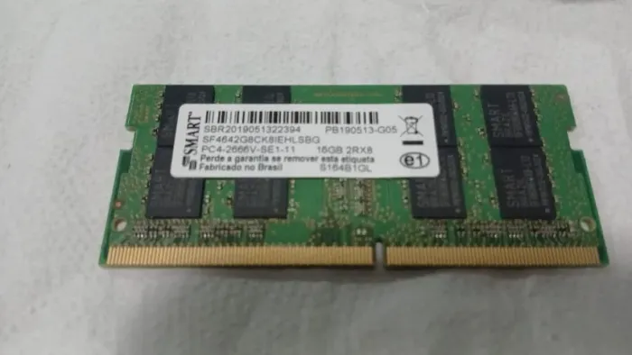 Memoria notebook smart 16 GB 2666, bem conservada.