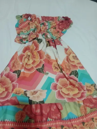 Vestido longo florido 