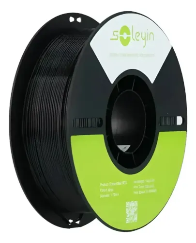 Filamento 3d Petg Creality Soleyin Petg 1.75mm Impressão Preto