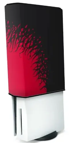 Capa Anti-Poeira para PS5 Fat - Estilo Homem-Aranha Preta e Vermelha