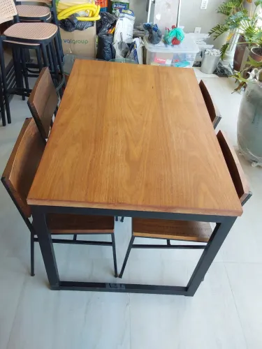 Mesa retangular madeira maciça