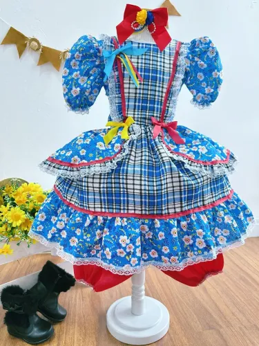 Vestido junino infantil 