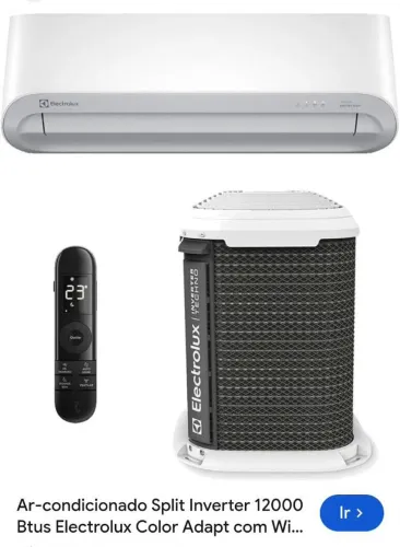 Electrolux color adapt Quente/Frio inverter 12btus