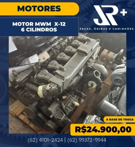 Motor MWM X-12 6 Cilindros Eletronico