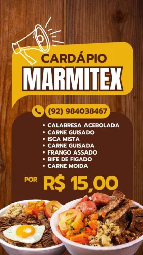 Fornecemos Refeição ( Marmita)