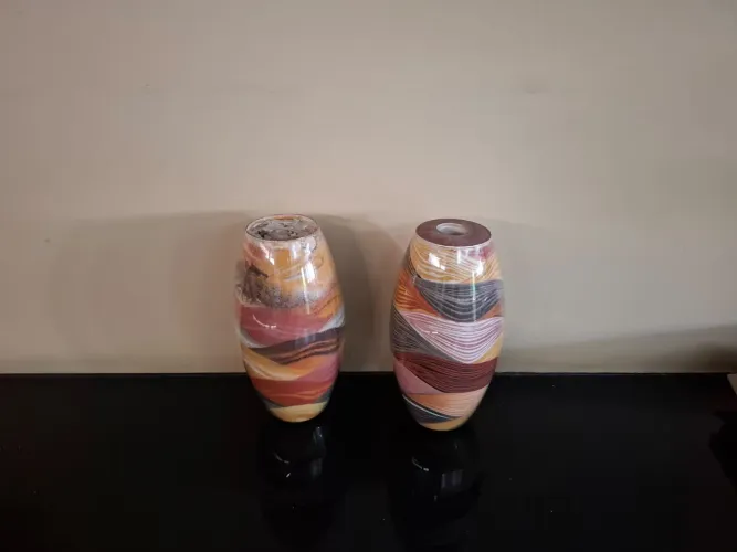 Vaso areia colorido