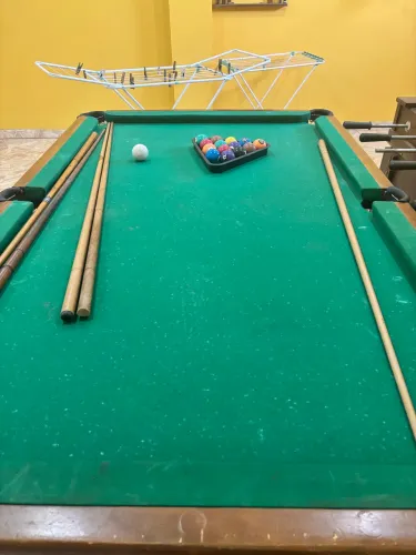 Mesa de bilhar e pebolim 
