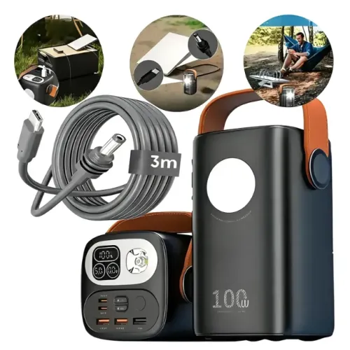 Power Bank 60.000mah 100wat + Cabo 3m Starlink Mini