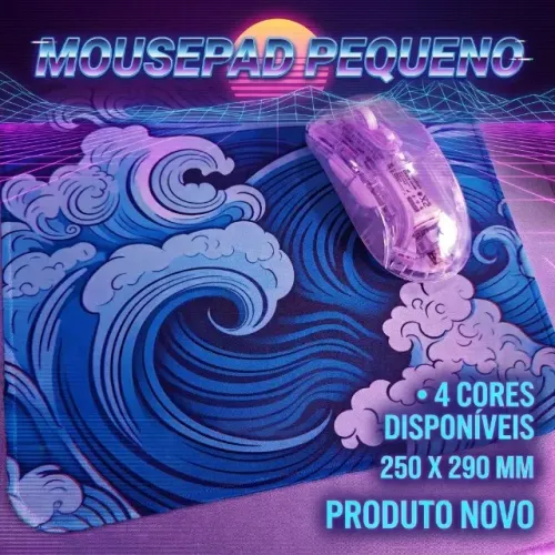 Mousepad pequeno, novo, 4 opções de cores