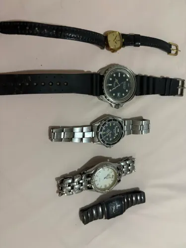 Lote com 6 Relógios Variados (Technos, Citizen, Bucherer Vintage, etc.)