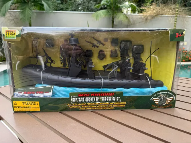 Patrol Boat Marine World Peacekeepers - Mesma escala Gi Joe - Comandos em ação