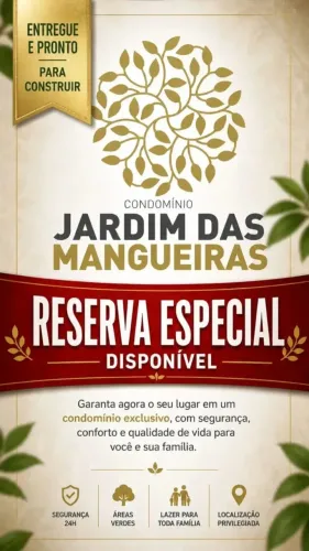 Lote à Venda no Condomínio Jardim das Mangueiras Pronto para Construir | Aceita Financiam