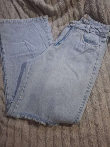 Calça jeans boca larga