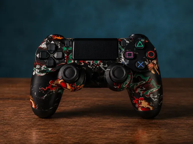 Controle para PS4 com Fio Estampado DualShock 4