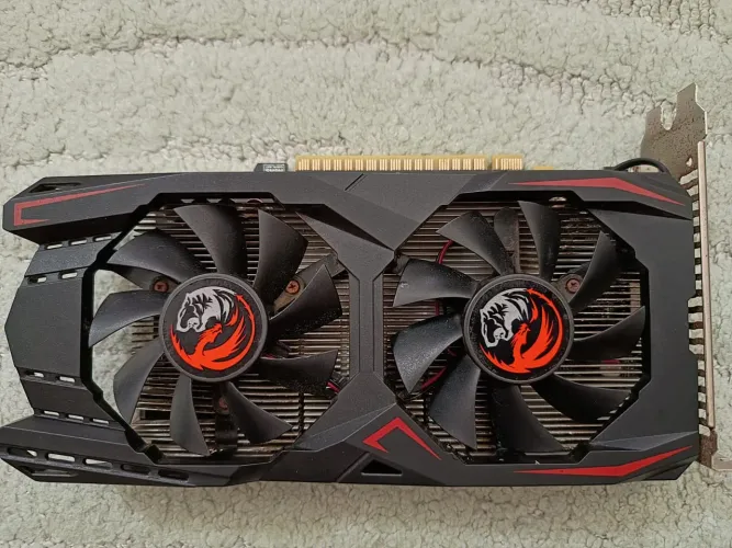 placa de vídeo pcyes geforce gtx 1050 dual, 2gb gddr5, 128bit, pa1050gtx12802g5