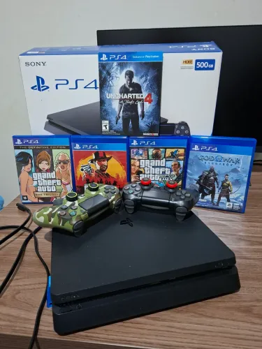 Playstation 4 Slim 2tb em excelente estado (faço R$1850 no pix) e com jogos incluso