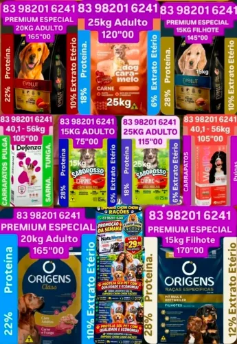 RAÇÃO ORIGENS 15kg/20kg Adulto/Filhote