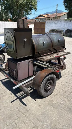 Pitsmoker/defumador MS com parrilla
