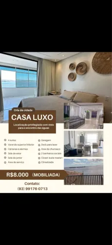 Casa luxo ( de frente pro encontro das águas )