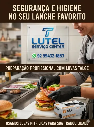 LUVA NITRILICA S/PÓ PRETA P/M