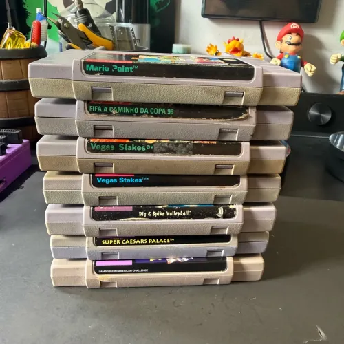 Lote 7 Cartuchos SNES originais