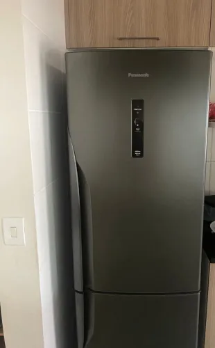 Geladeira/Refrigerador Panasonic Frost Free I Inverse Titânio 397L NR-BB41PV1T