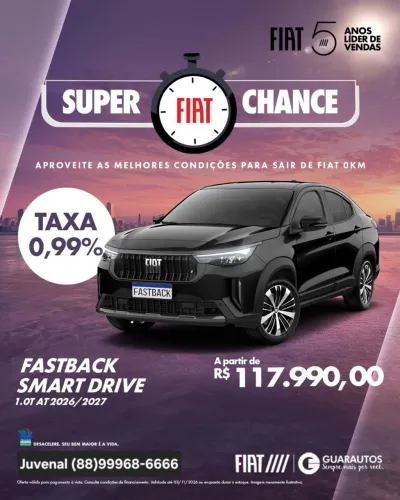 Fiat Fastback Smart Drive 1.0 200 Turbo Aut 2027