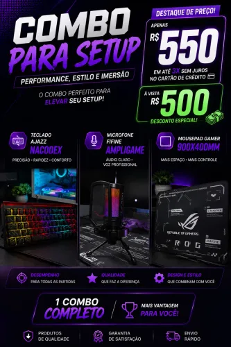Periféricos Para Setup Gamer