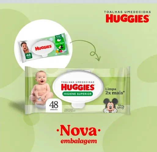 Lenços Umedecidos Huggies 48 unidades 